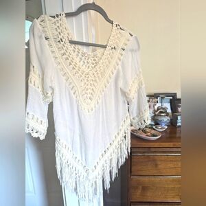 Crochet and Fringe Top